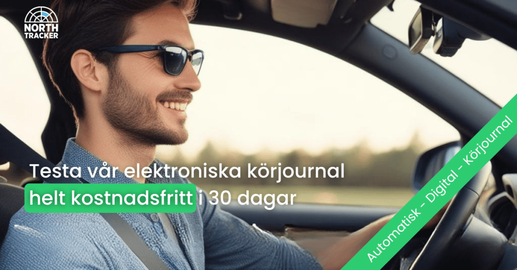NorthTracker ger chansen att få testa deras elektroniska körjournal gratis i 30 dagar