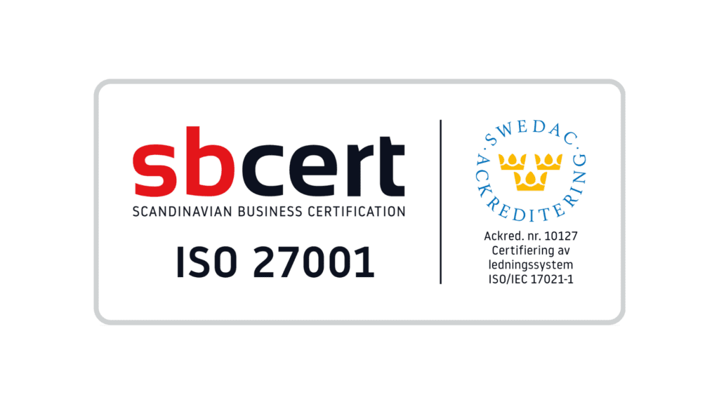 NorthTracker visar upp bevis på att de är nu certifierade enligt ISO 27001